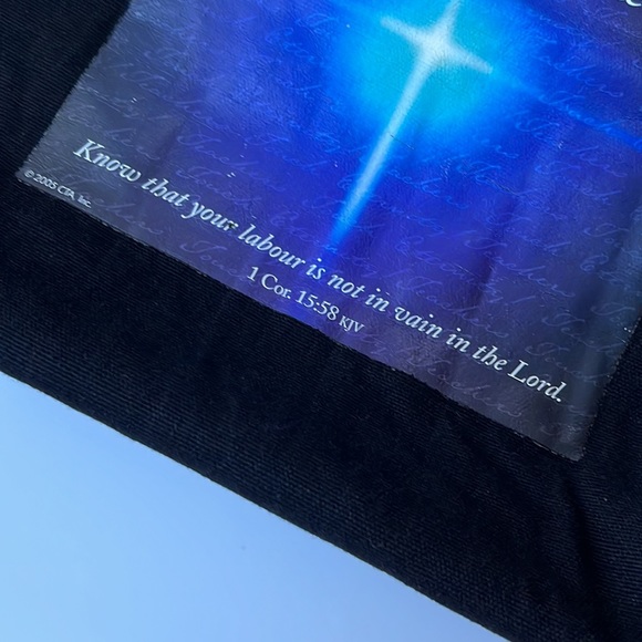 TEACHERS TOUCH ETERNITY! Black Fabric Tote Bag - Picture 4 of 9